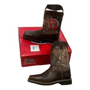 Justin Original Workboots Trekker Camo 14 D Waterproof Work  Mens SE4676